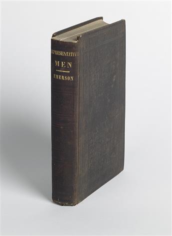 EMERSON, RALPH WALDO. Representative Men: Seven Lectures.